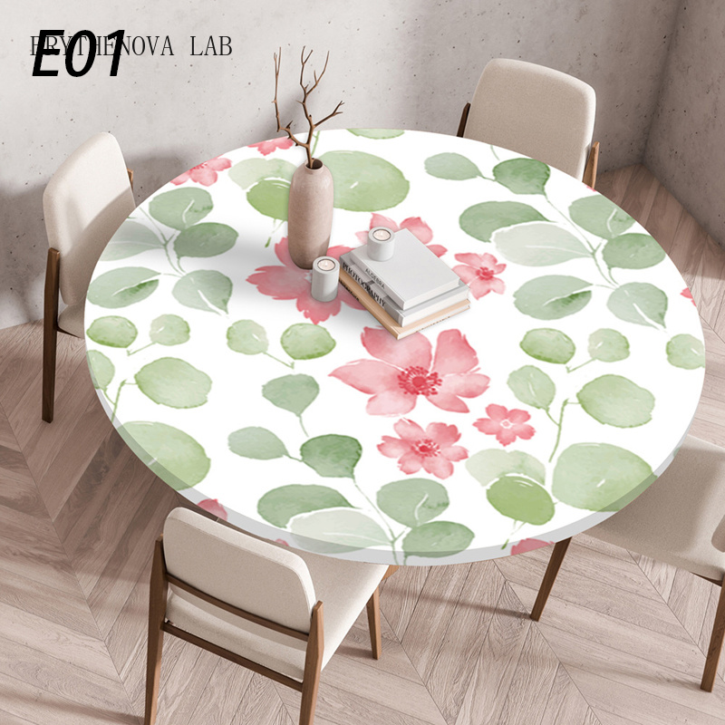 Home Textiles News - 60/90/120Cm Waterdichte Oliebestendige Tafelkleed Ronde Tafelkleed