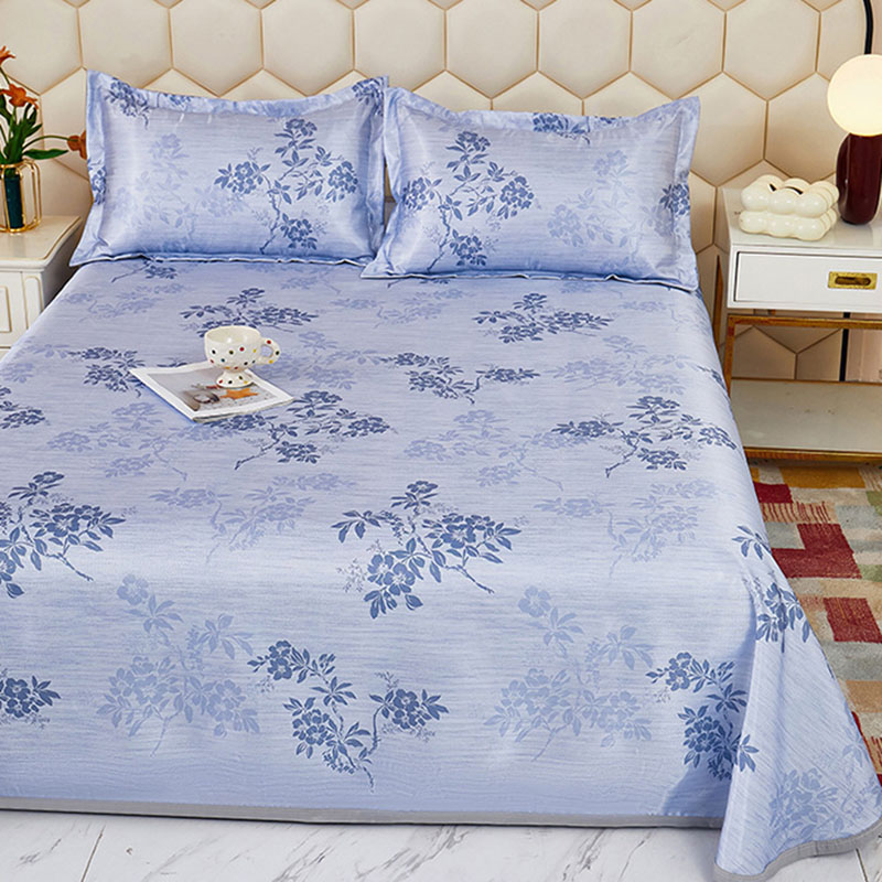 Hot Home Of Textiles - Zomer IJs Satijn Geprint Koelmat Set