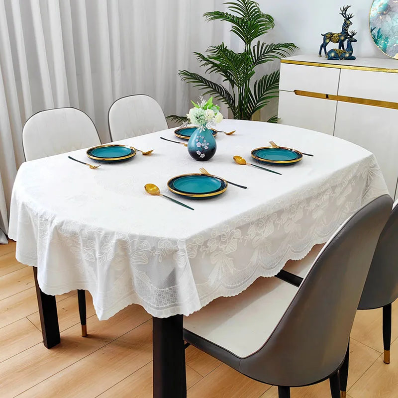 Home Textiles News - Nieuw PVC ovaal waterdicht tafelkleed Europees