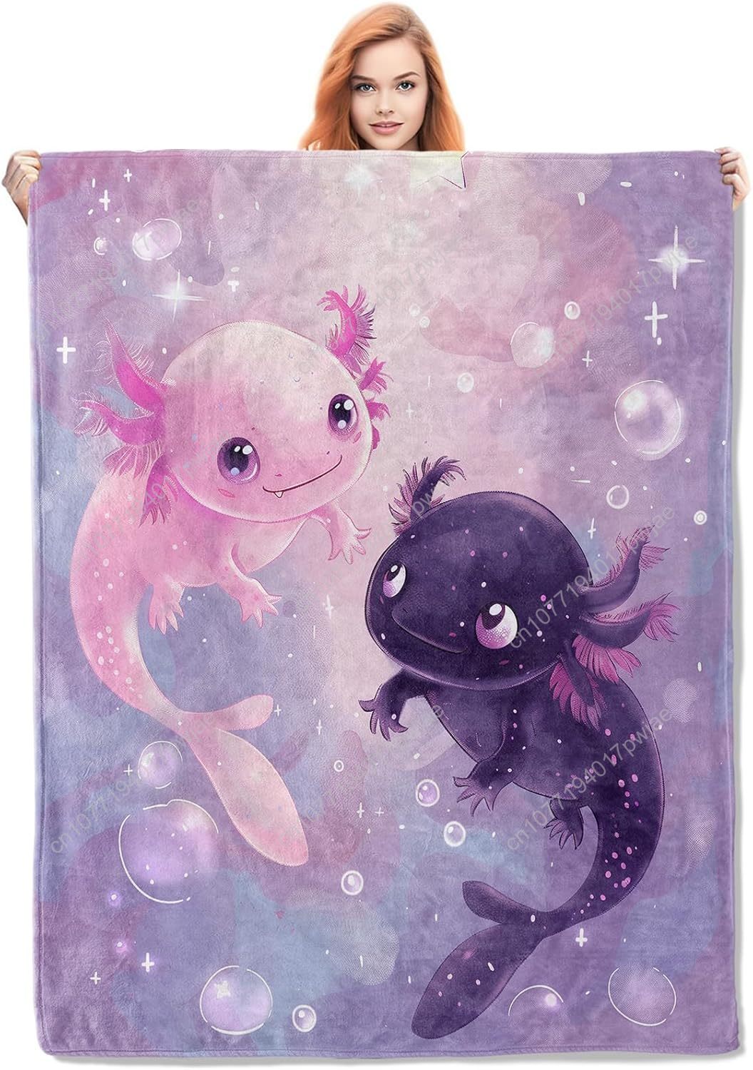 Home Textiles Towel - Axolotl Deken Schattig Axolotls Flanel Gooi