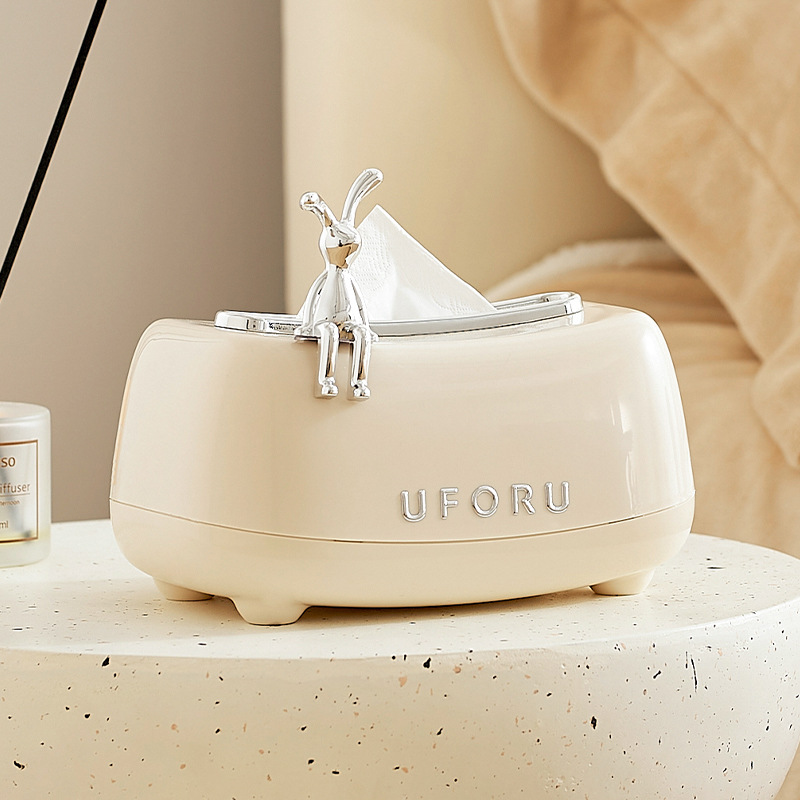 Home Textiles Towel - Uforu Multifunctionele Tissue Box Spring-Lift Dispenser