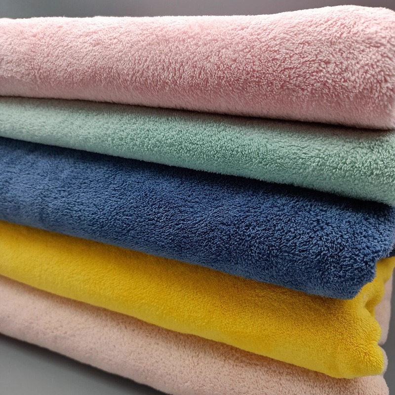 Home Textiles Towel - Badstof haarhanddoek van koraalvlies, absorberend, voor