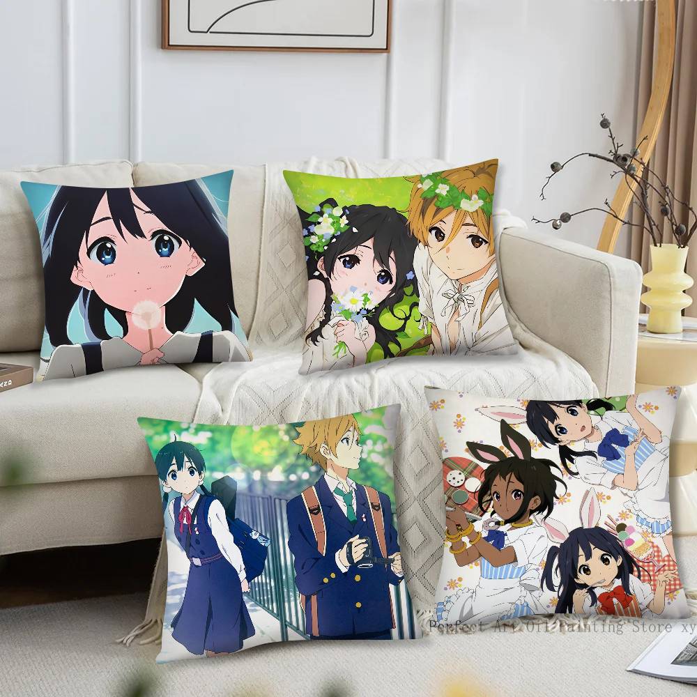 Home Textiles Market - Animatie Tamako Market Kussensloop Mode Vierkante