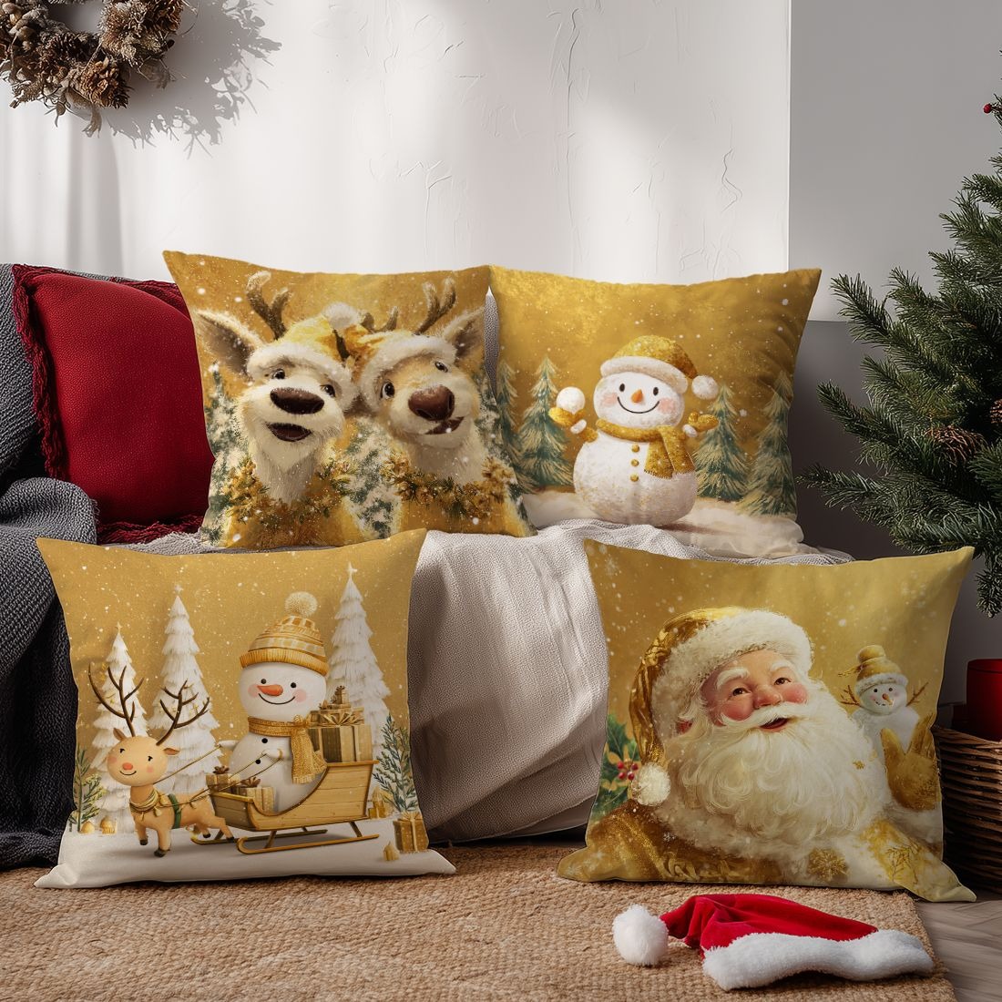 Feestelijke kerstkussenslopen: - Home Textiles News recensie en prijs