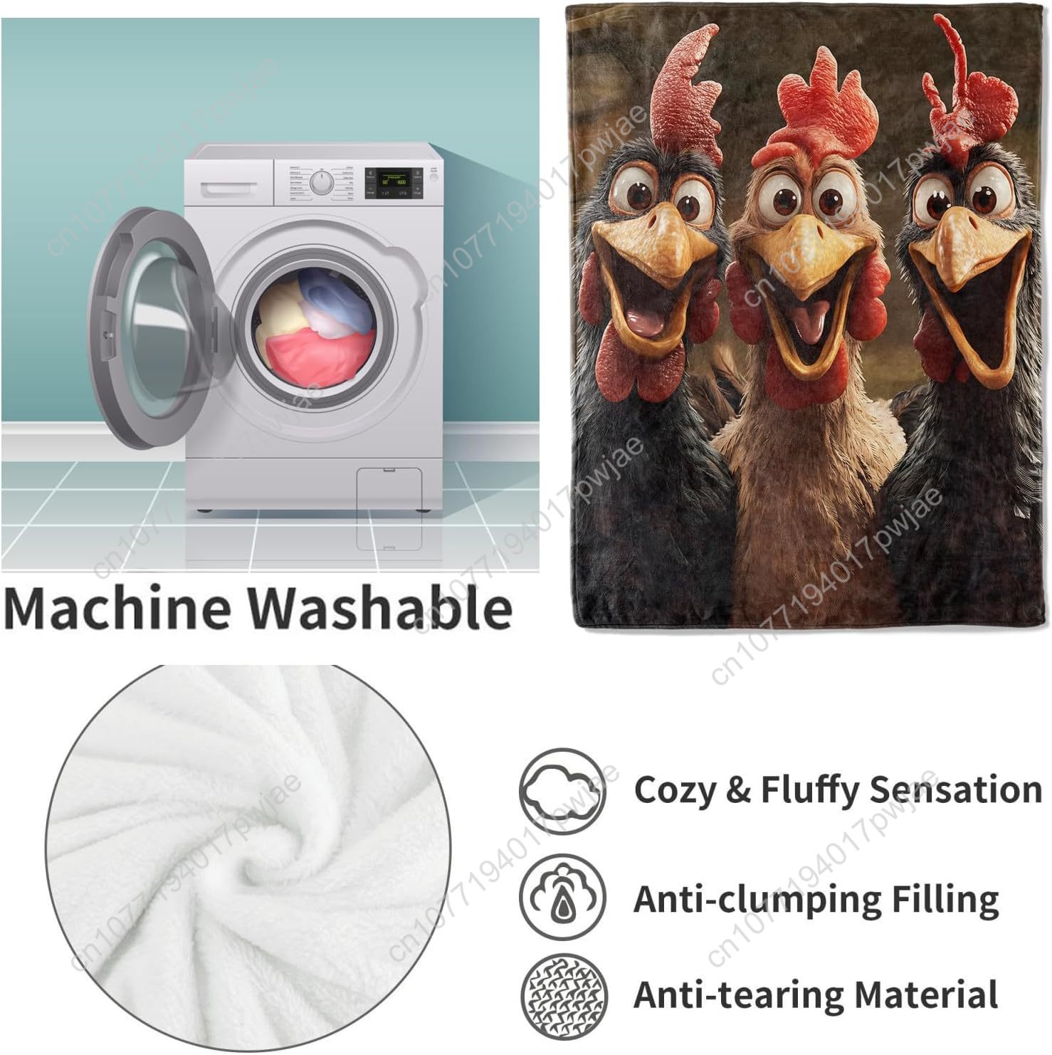 Kippen deken cadeaus voor vrou - Home Textiles Towel recensie en prijs