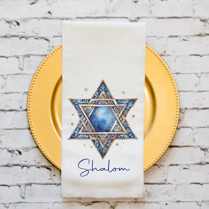 Chanoeka Keukenhanddoek: David - Home Textiles Towel recensie en prijs