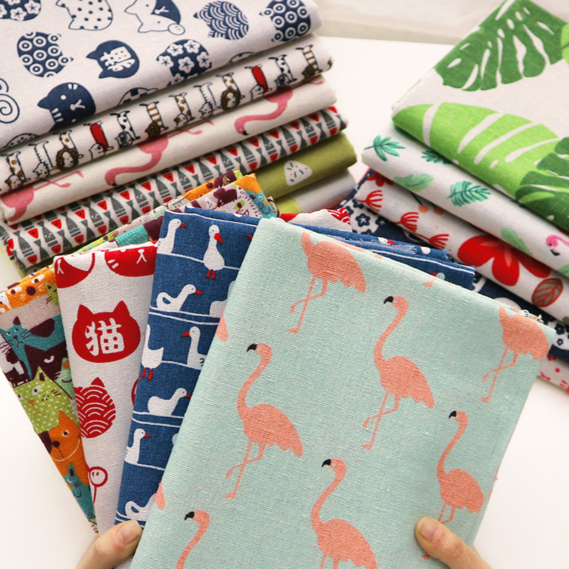 Flamingo bedrukte katoenen lin - Hot Home Of Textiles recensie en prijs
