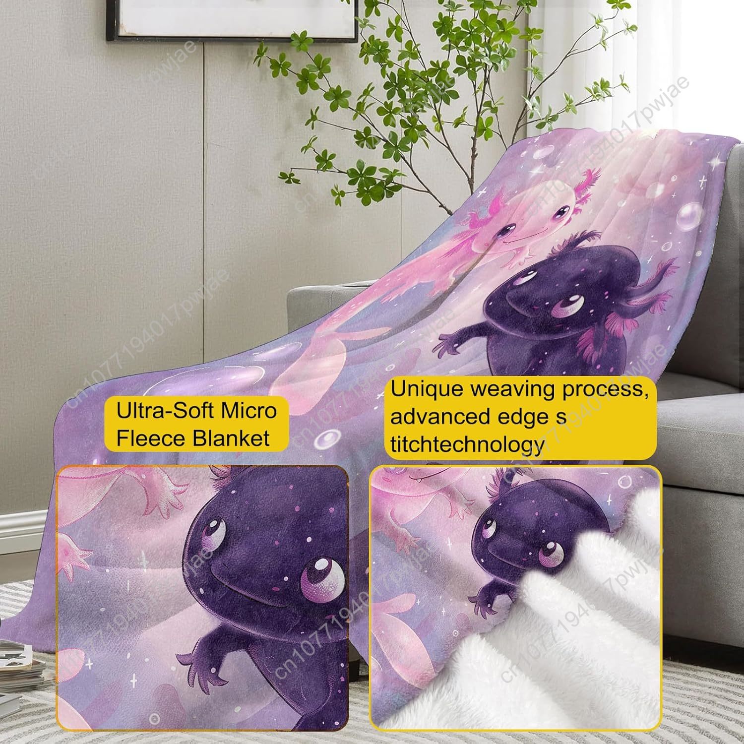 Axolotl Deken Schattig Axolotl - Home Textiles Towel recensie en prijs