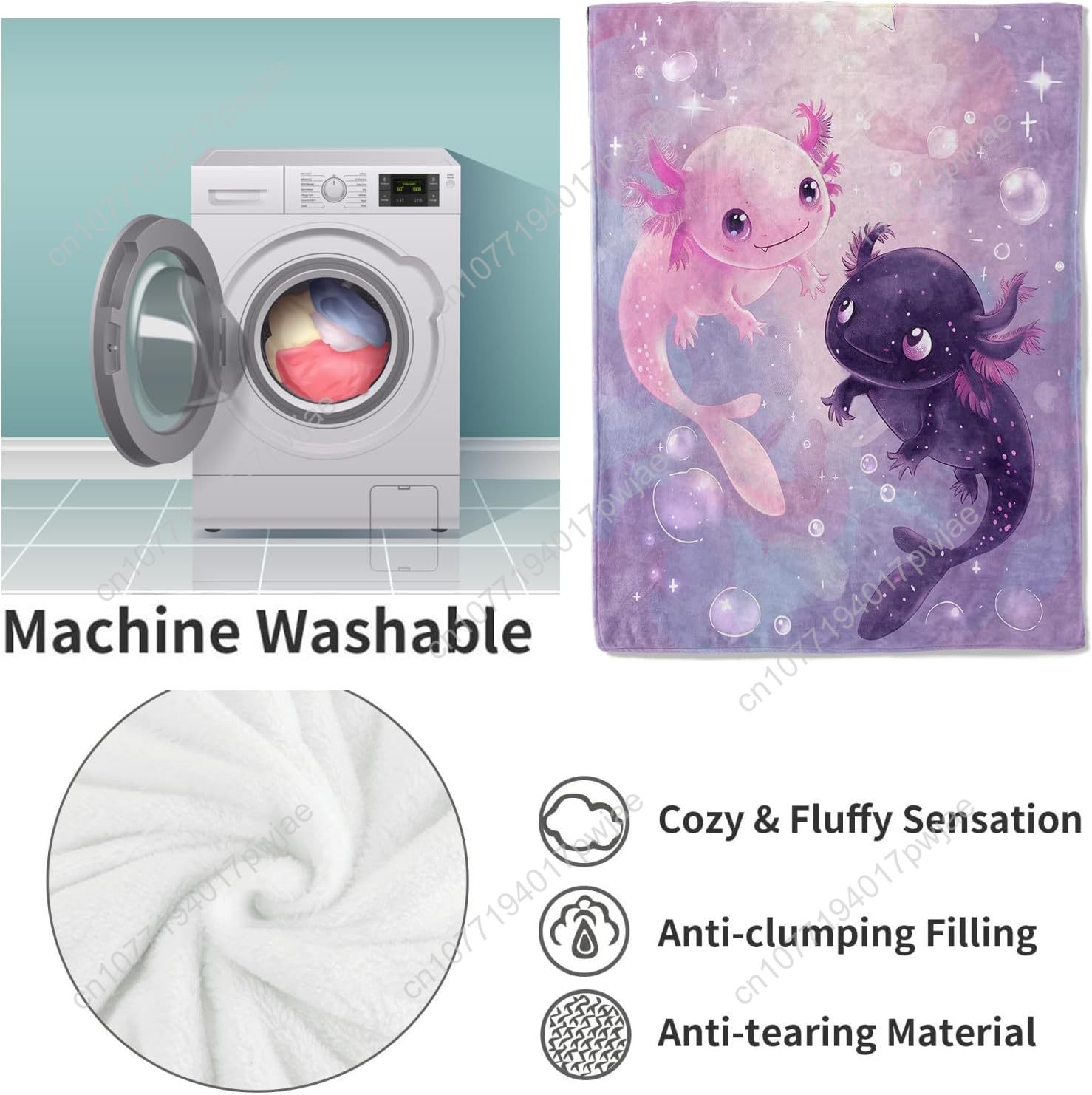 Axolotl Deken Schattig Axolotl - Home Textiles Towel recensie en prijs