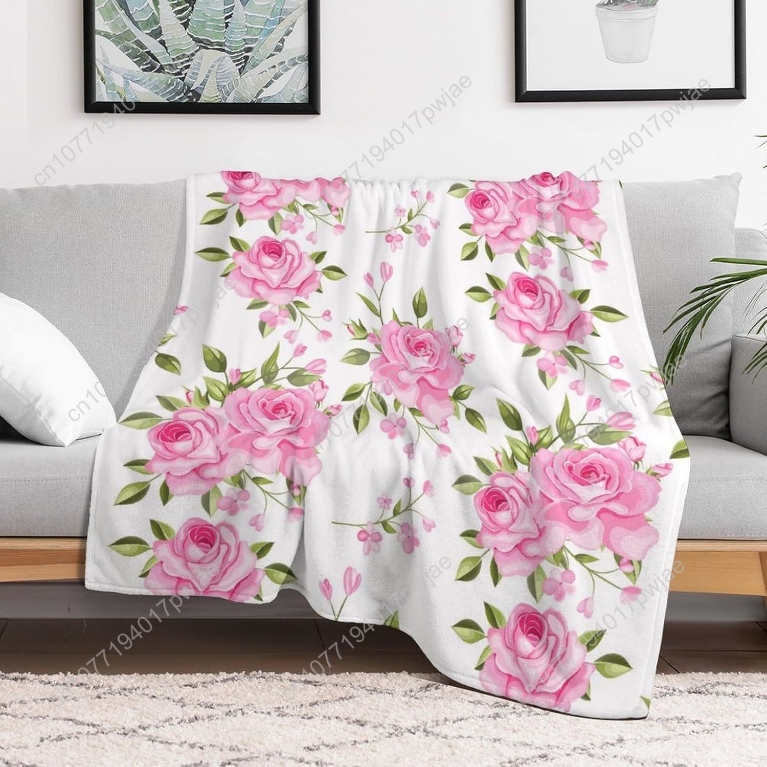 Roze bloem gooien deken bloeme - Home Textiles Towel recensie en prijs