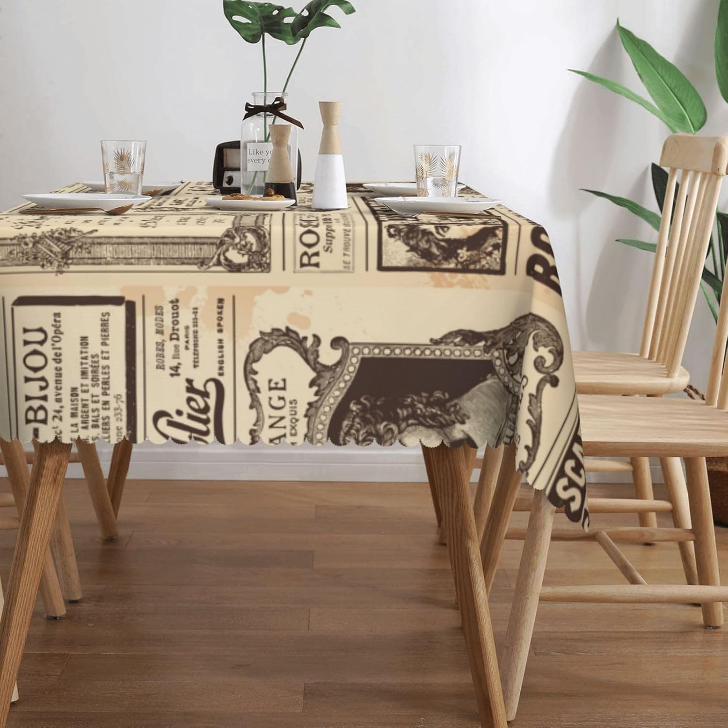 Vintage Parijs Frankrijk krant - Home Textiles News recensie en prijs