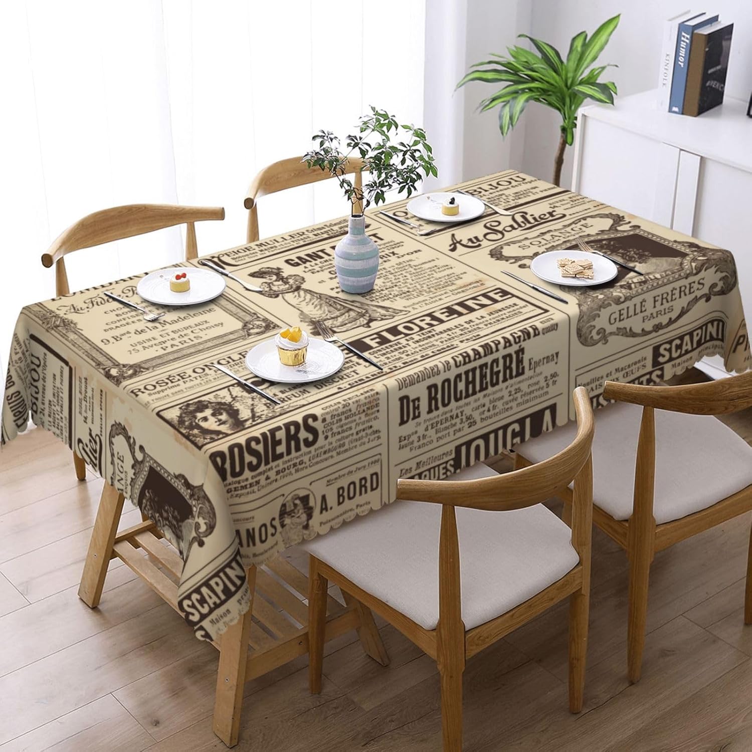 Vintage Parijs Frankrijk krant - Home Textiles News recensie en prijs