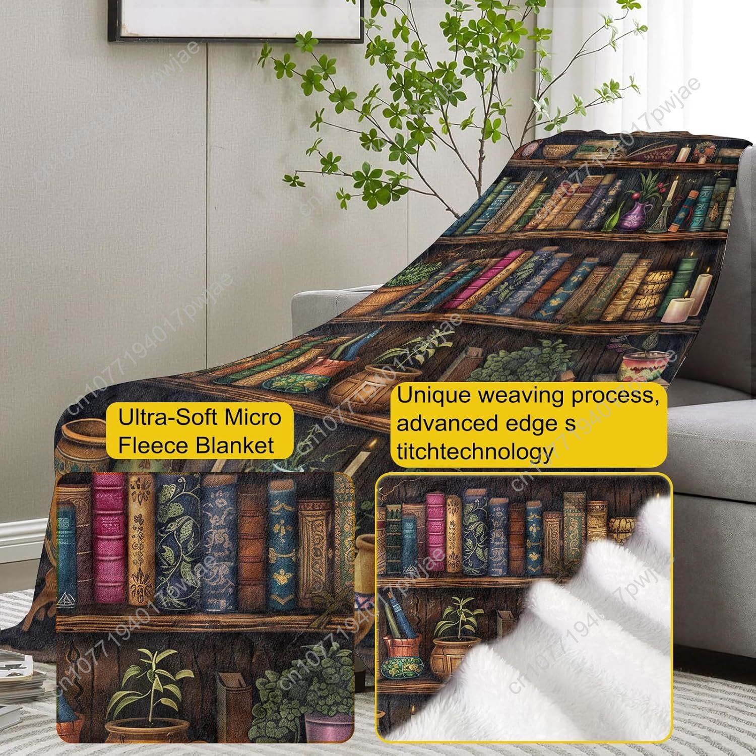 Vintage boekenplankdeken Lezen - Home Textiles Towel recensie en prijs