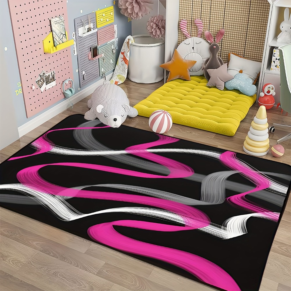 Roze en grijs-zwarte geometris - Hot Home Of Textiles recensie en prijs