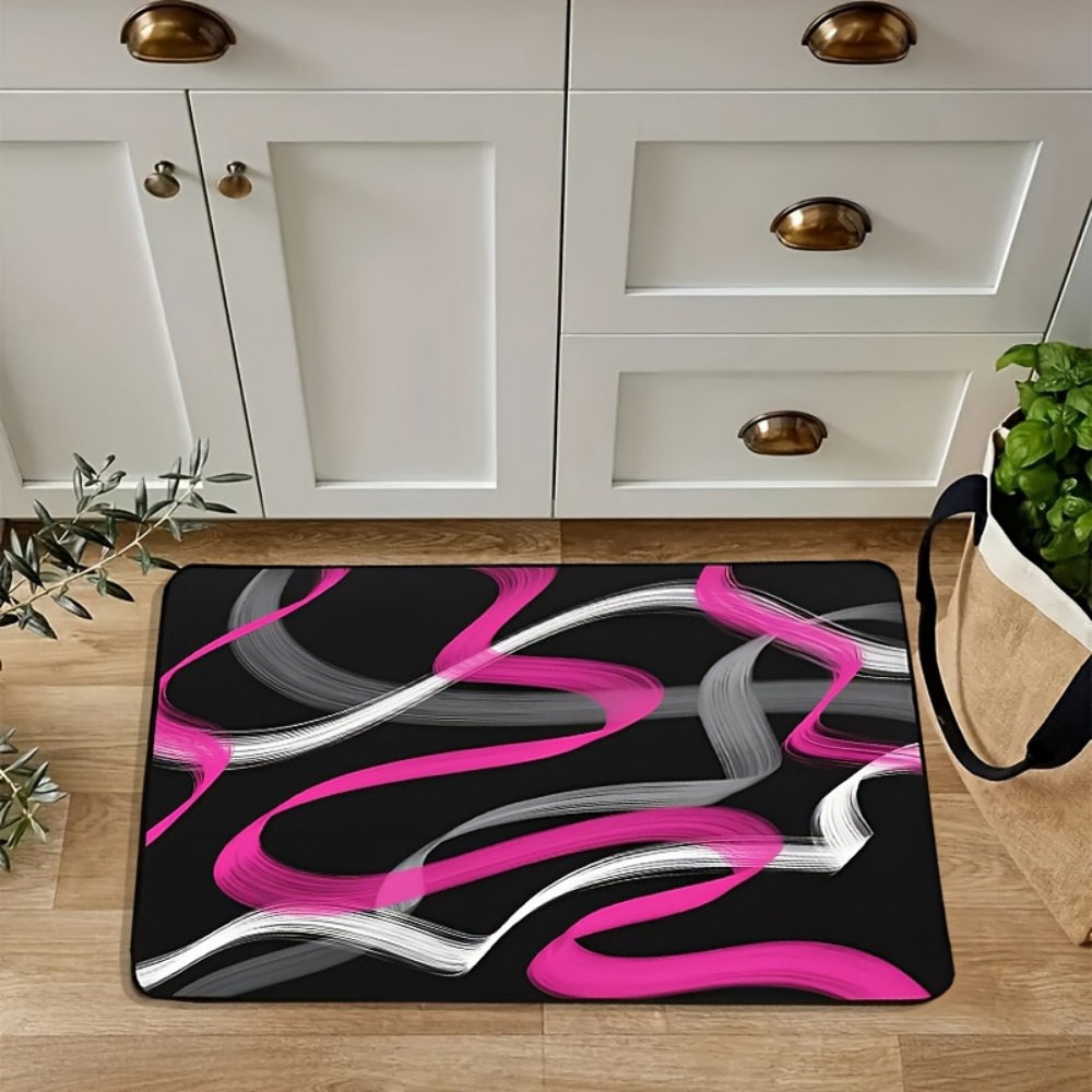 Roze en grijs-zwarte geometris - Hot Home Of Textiles recensie en prijs