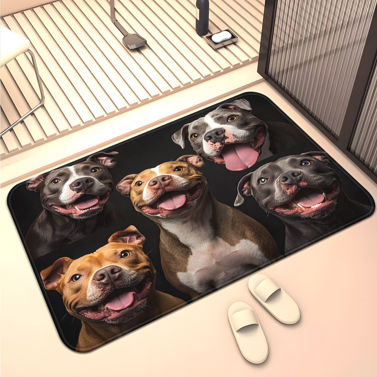 Groep honden welkomstdeurmat - - Home Textiles Group recensie en prijs