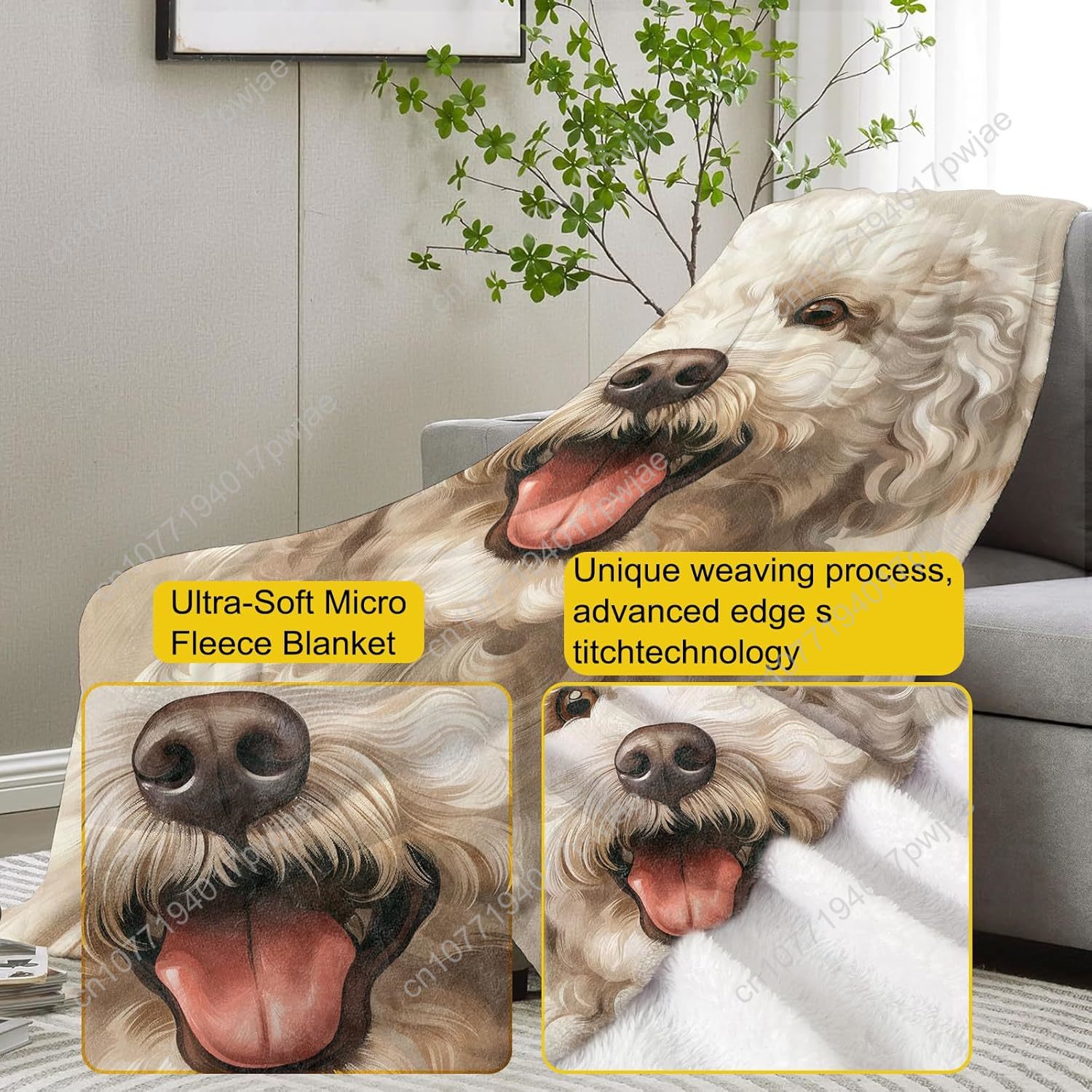 Vrolijke poedelportretdeken Re - Home Textiles Towel recensie en prijs