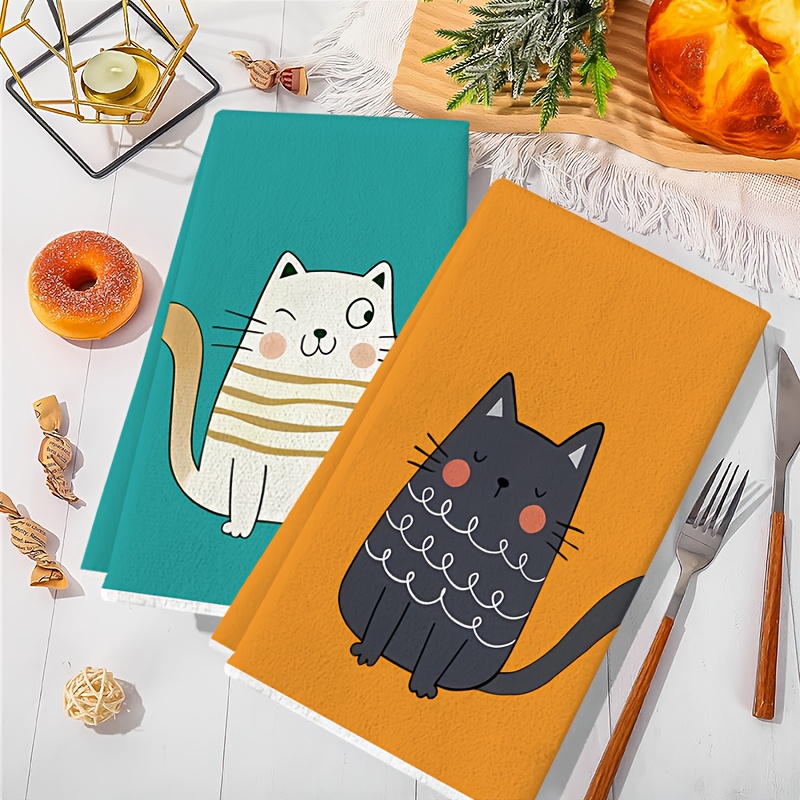 6 stuks, zeskleurige kattenkeu - Home Textiles Towel recensie en prijs